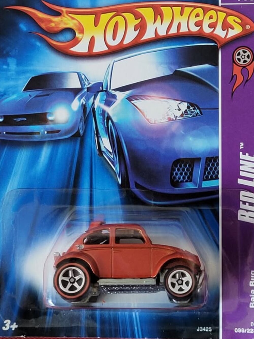 2006 HOT WHEELS RED LINE, BAJA BUG, MINT IN THE PACKAGE!!!